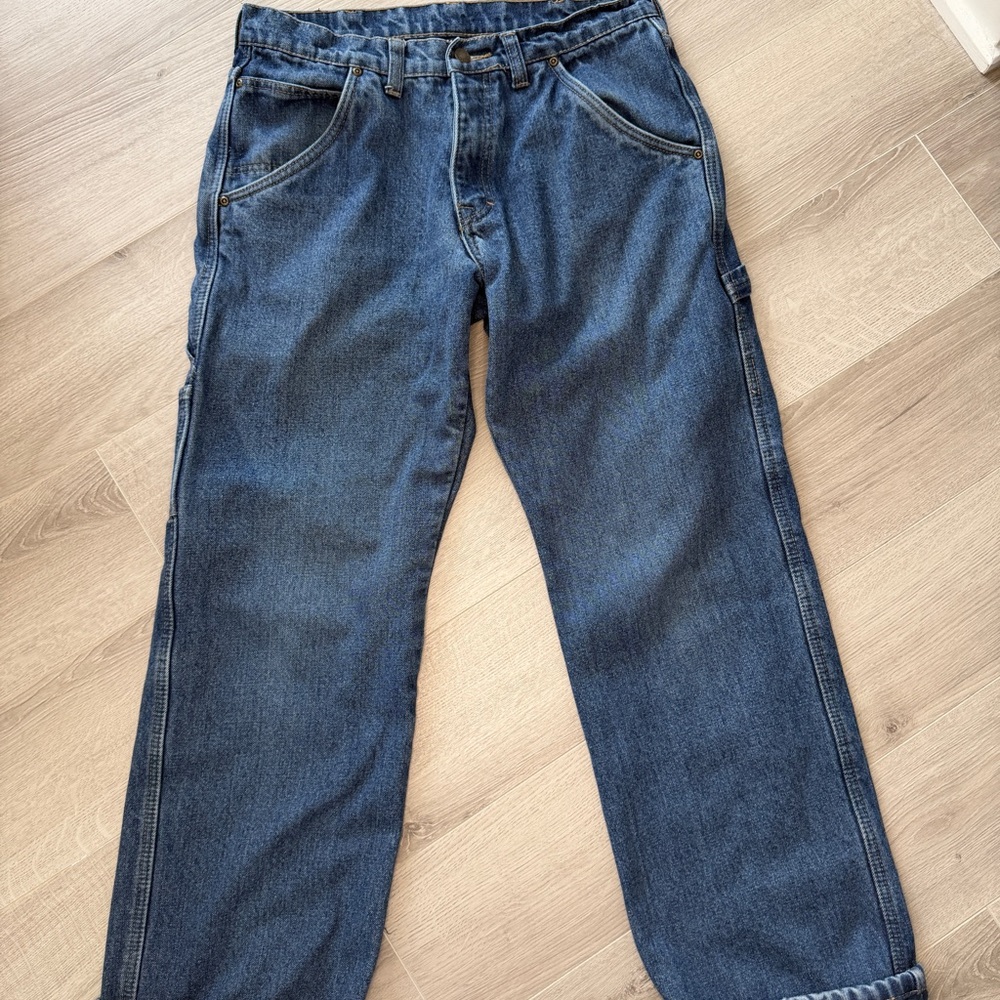 Smith's Workwear Flannel Lined Carpenter Jeans Mens 34x34